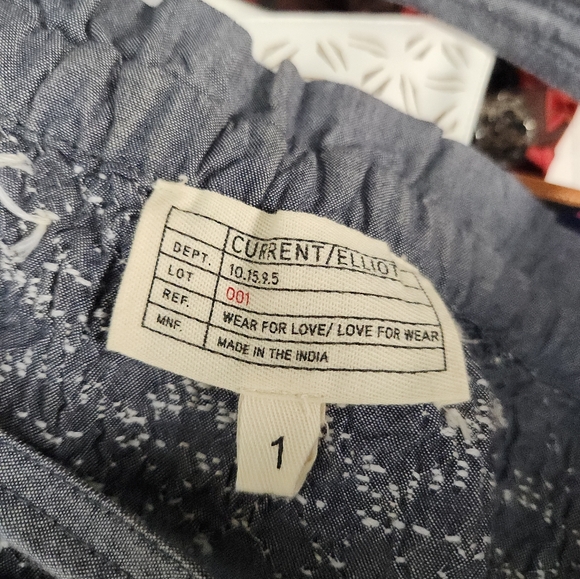 Current Elliot Jeans Blouse Size Small - Picture 2 of 5